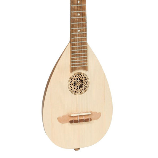 HEARTLAND BAROQUE UKULELE, 4-SAITIGER SOPRAN AUS NUSSBAUM UND SPITZENHOLZ FÜR LINKSHÄNDER