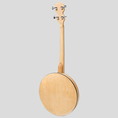 Heartland Deluxe Irish Tenor Banjo 17 tasti con staffa 24 e finitura in acero posteriore solido chiuso