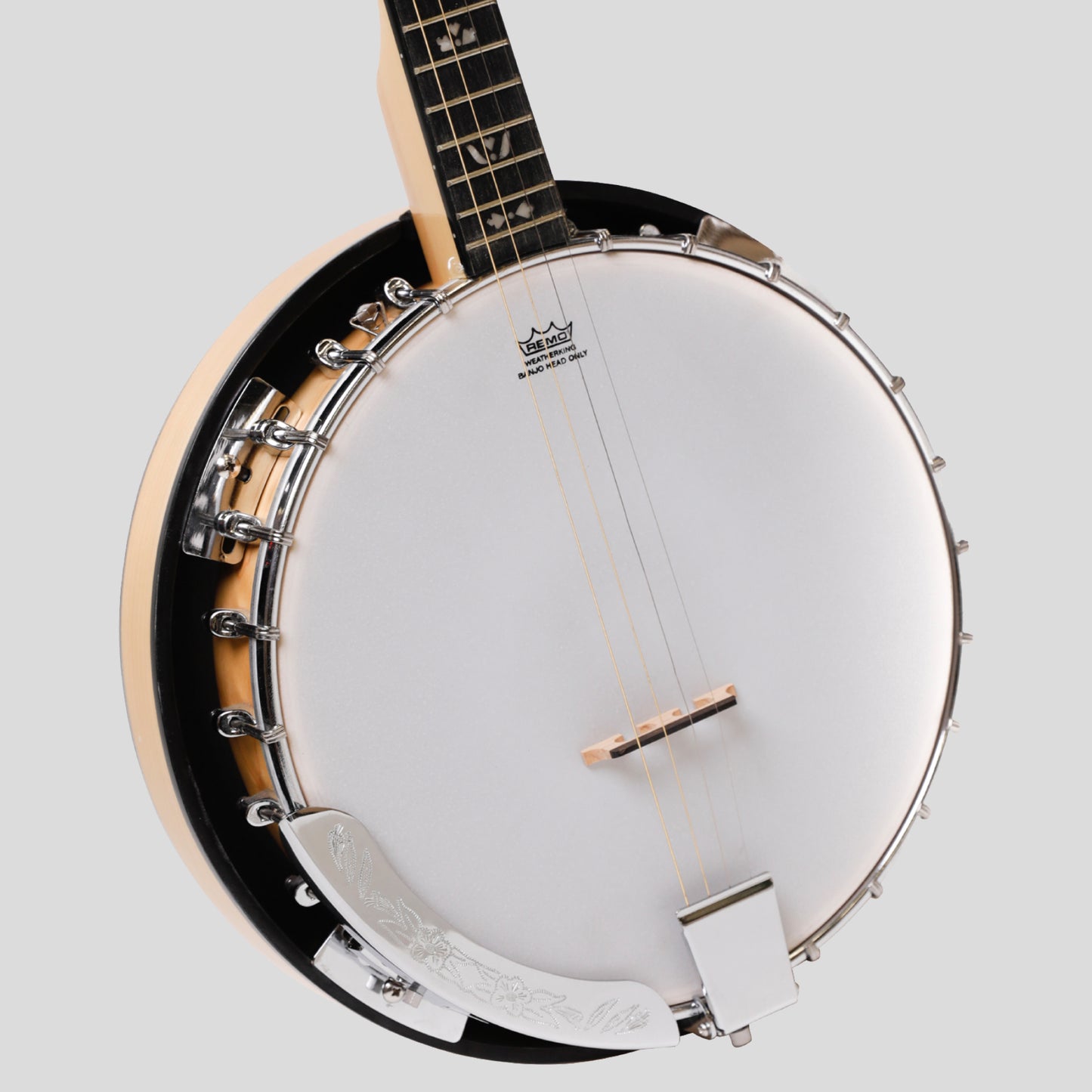 Heart land Deluxe Irish Tenor Banjo 17 Bütte mit 24 Halterung und geschlossenem, massivem Ahorn-Finish