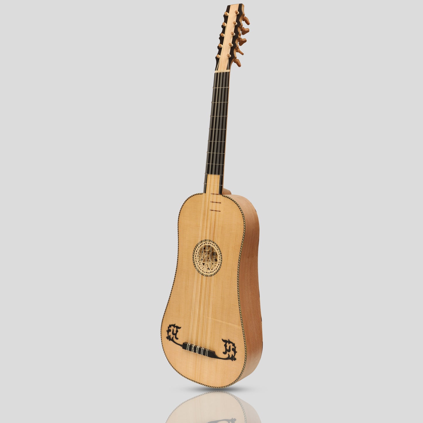 Heartland Sellas Baroque Guitar, 5 Course Lacewood