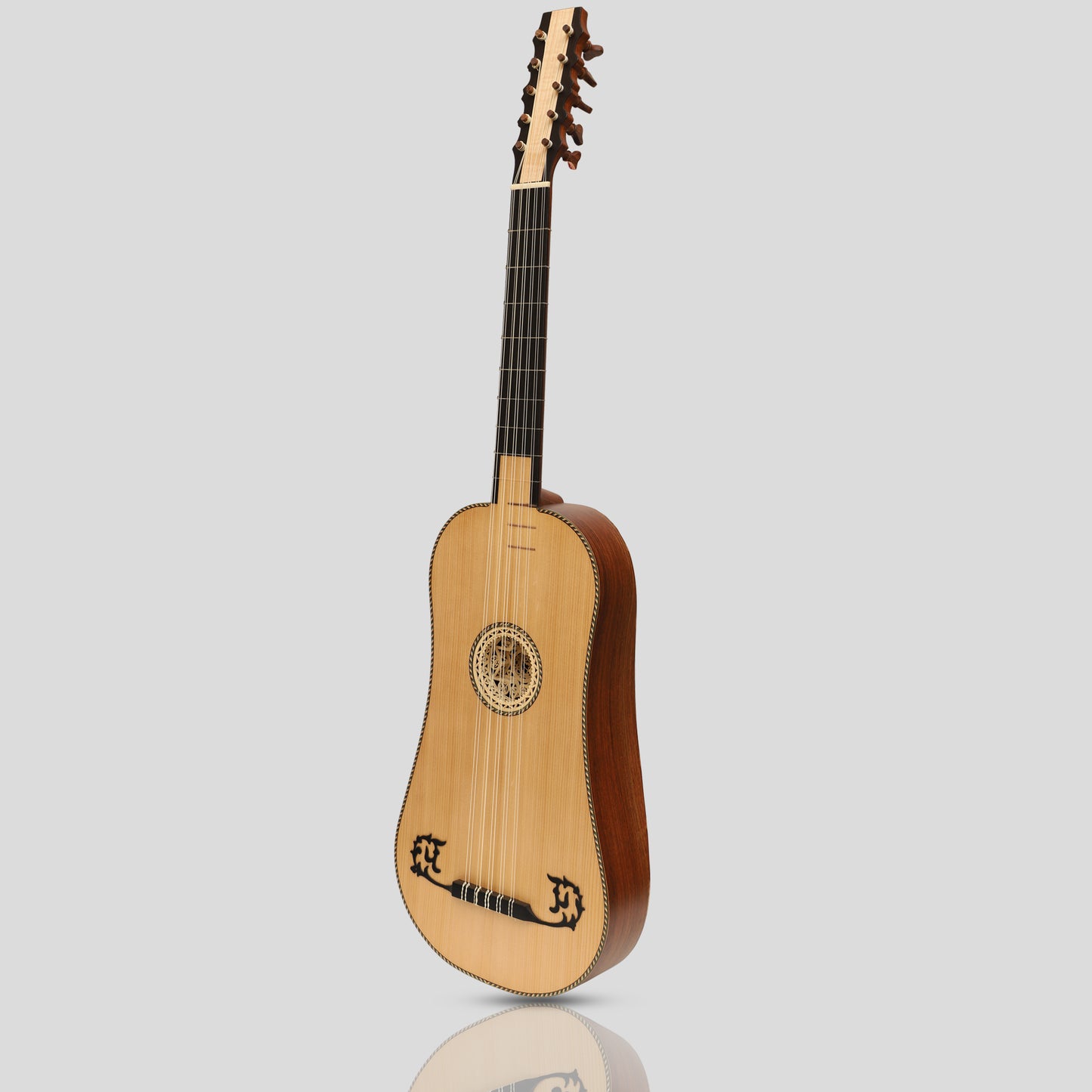 Heartland Sellas Baroque Guitar, 5 Course Rosewood