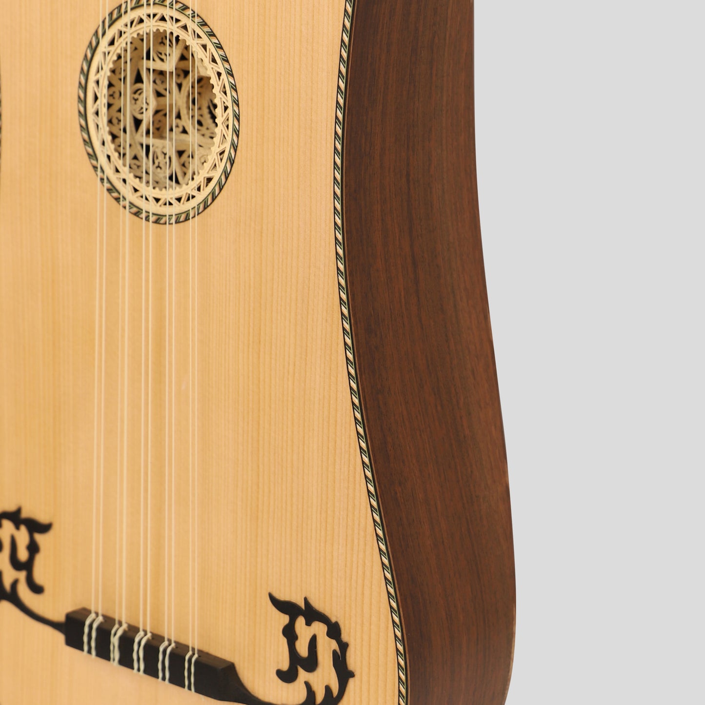 Heartland Sellas Baroque Guitar, 5 Course Rosewood