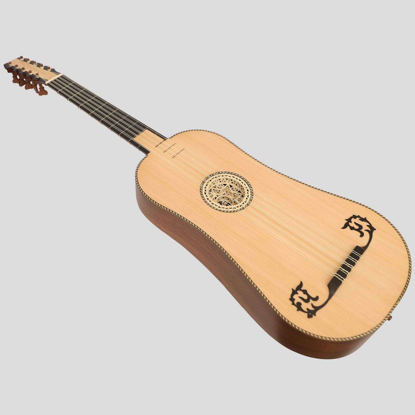 Heartland Sellas Baroque Guitar, 5 Course Rosewood