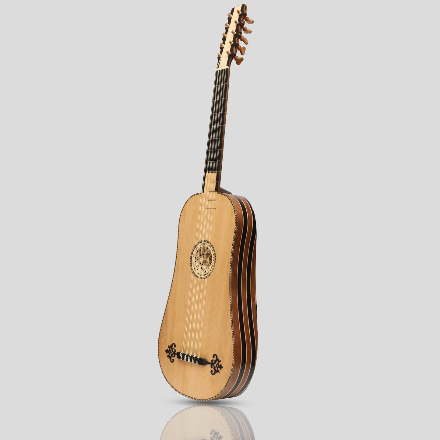 Heartland Sellas Barockgitarre 5-chörig Nussbaum Ebenholz