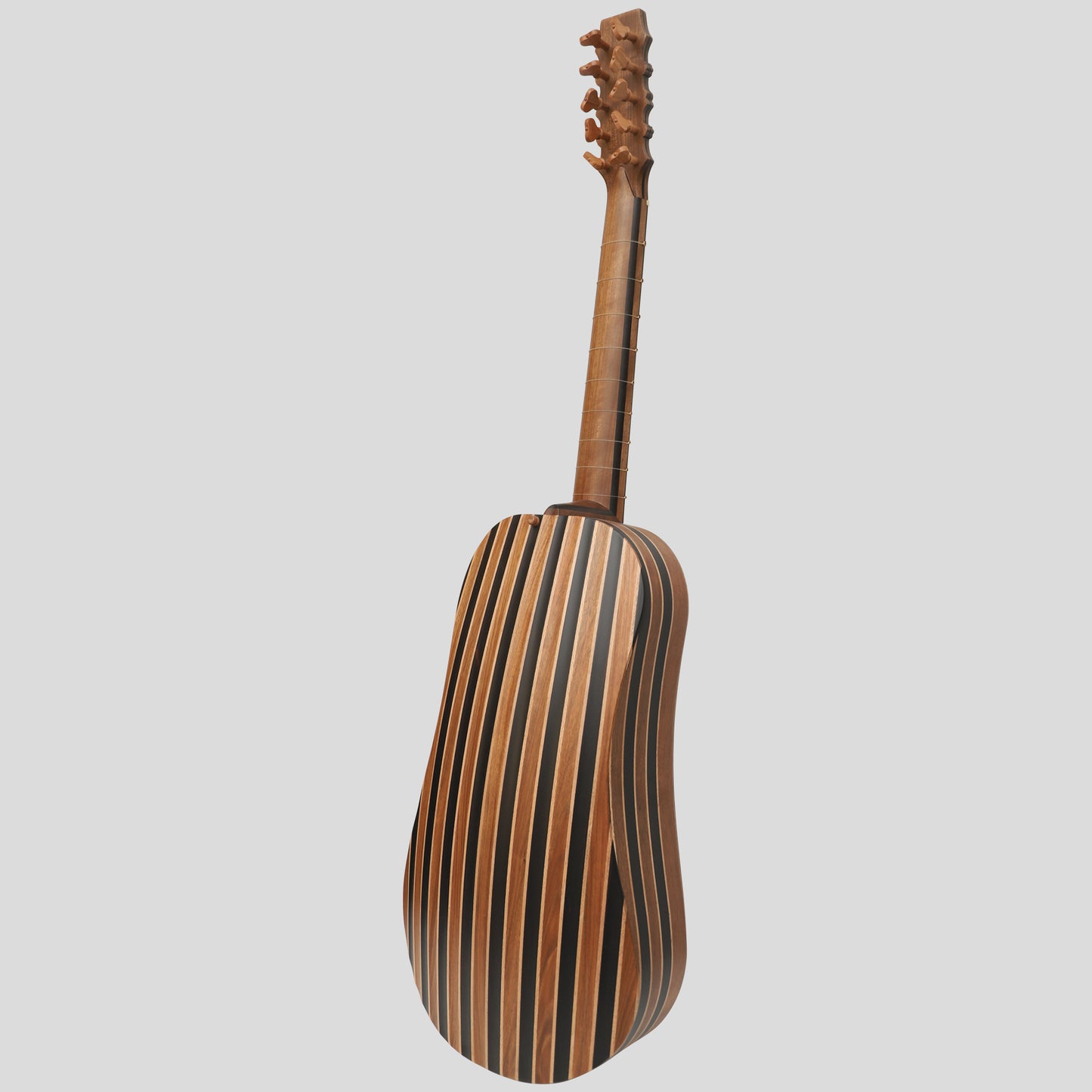 Heartland Sellas Baroque Guitar 5 Course Variegated Walnut Ebony