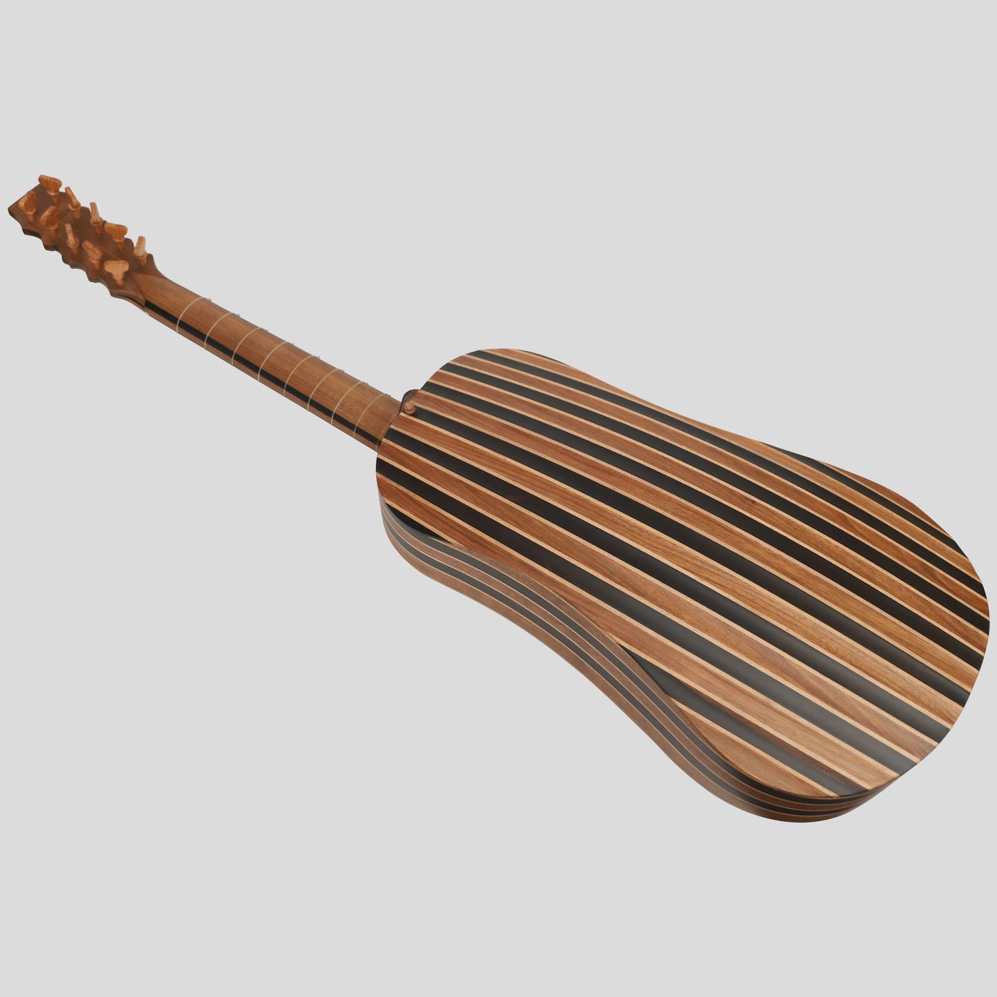 Heartland Sellas Baroque Guitar 5 Course Variegated Walnut Ebony