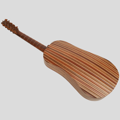 Chitarra barocca Heartland Sellas, palissandro di noce variegato a 5 portate