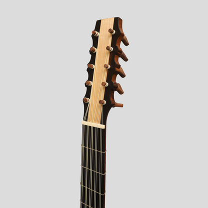 Heartland Sellas Baroque Guitar, 5 Course Variegated Walnut Rosewood