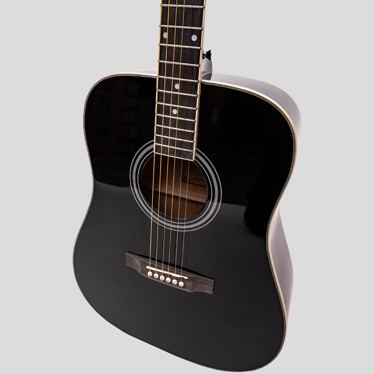 Heartland Spirit Dreadnought Kit Chitarra Corde d'Acciaio Nero