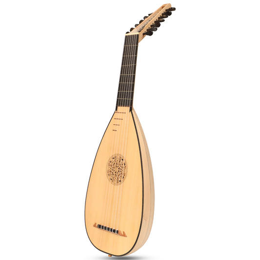 Heartland Travel Lute, 7 portate Lacewood di Muzikkon Mancino