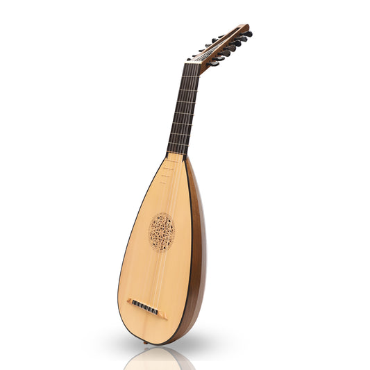 Heartland Travel Lute, 7 Course Walnut Left Handed by Muzikkon Muzikkon