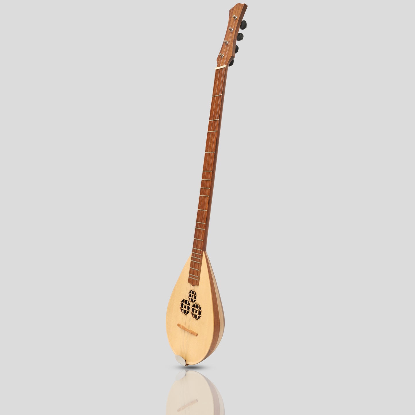 Heartland Wildwood Hackbrett Banjo, 4-saitiges Palisander-Lacewood