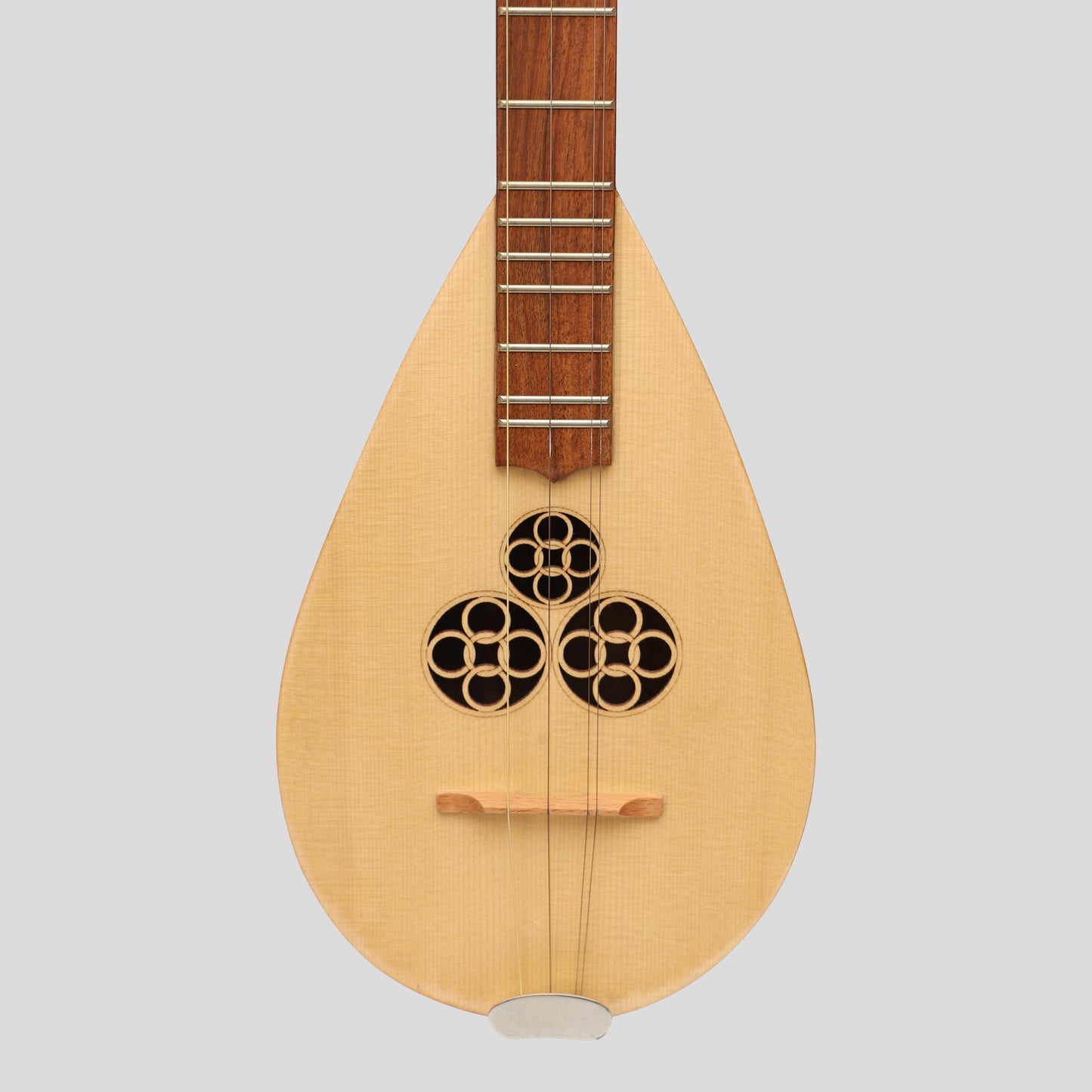 Heartland Wildwood Dulcimer Banjo, lacewood di palissandro variegato a 4 corde