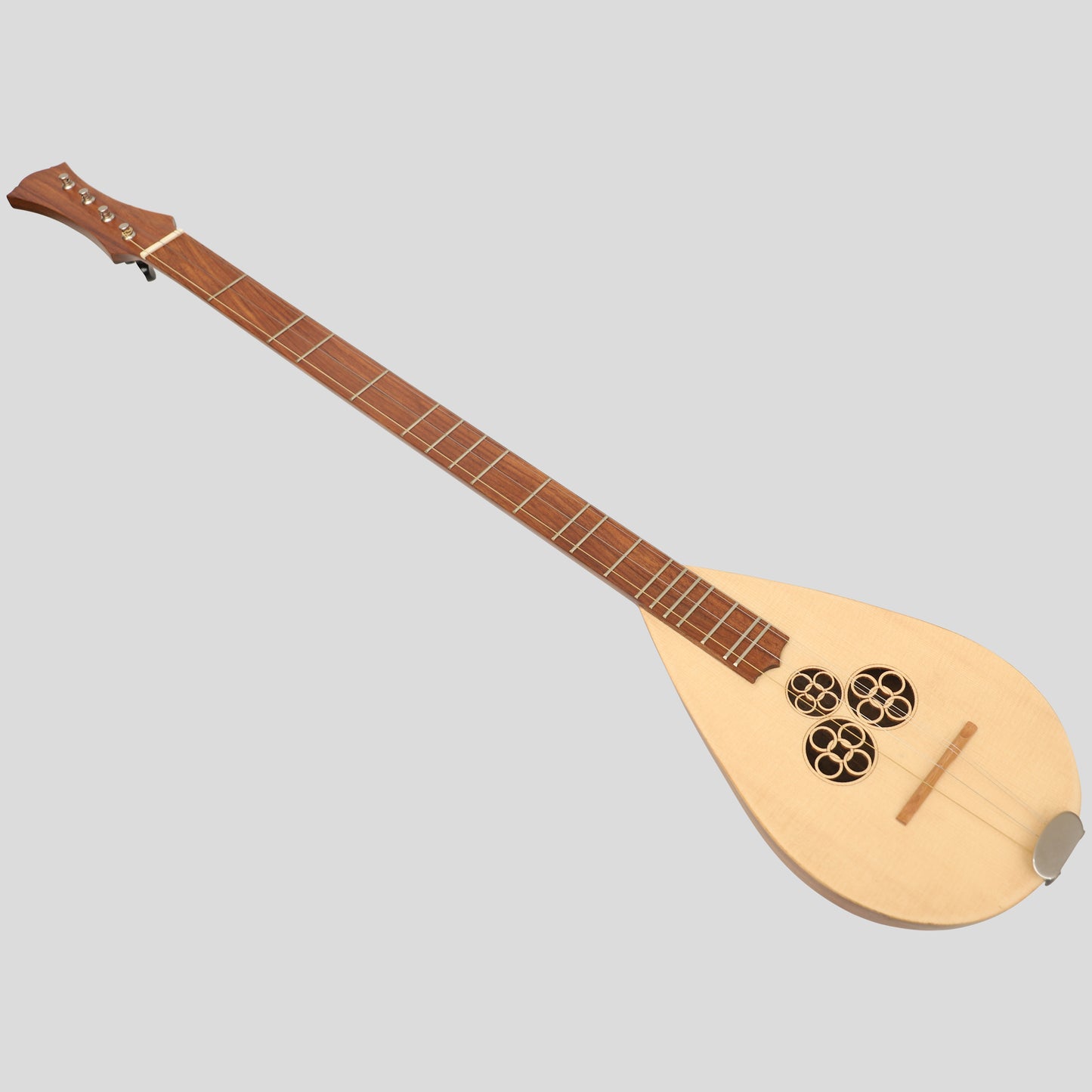 Heartland Wildwood Hackbrett Banjo, 4-saitiges Palisander-Lacewood