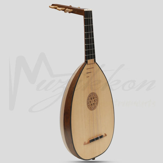 Lute Ukulele 6 Strings Tenor Left Variegated Rosewood Lacewood