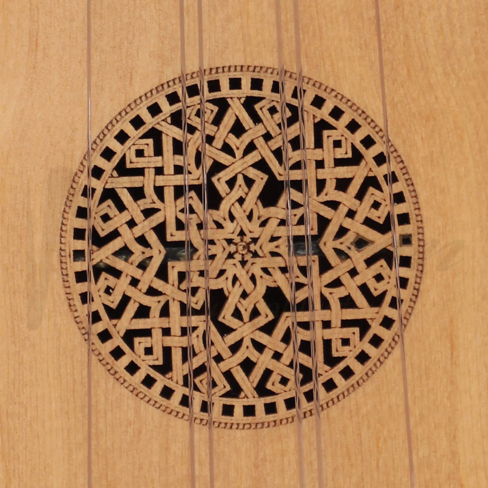 Lute Ukulele 6 Strings Tenor Left Variegated Rosewood Lacewood