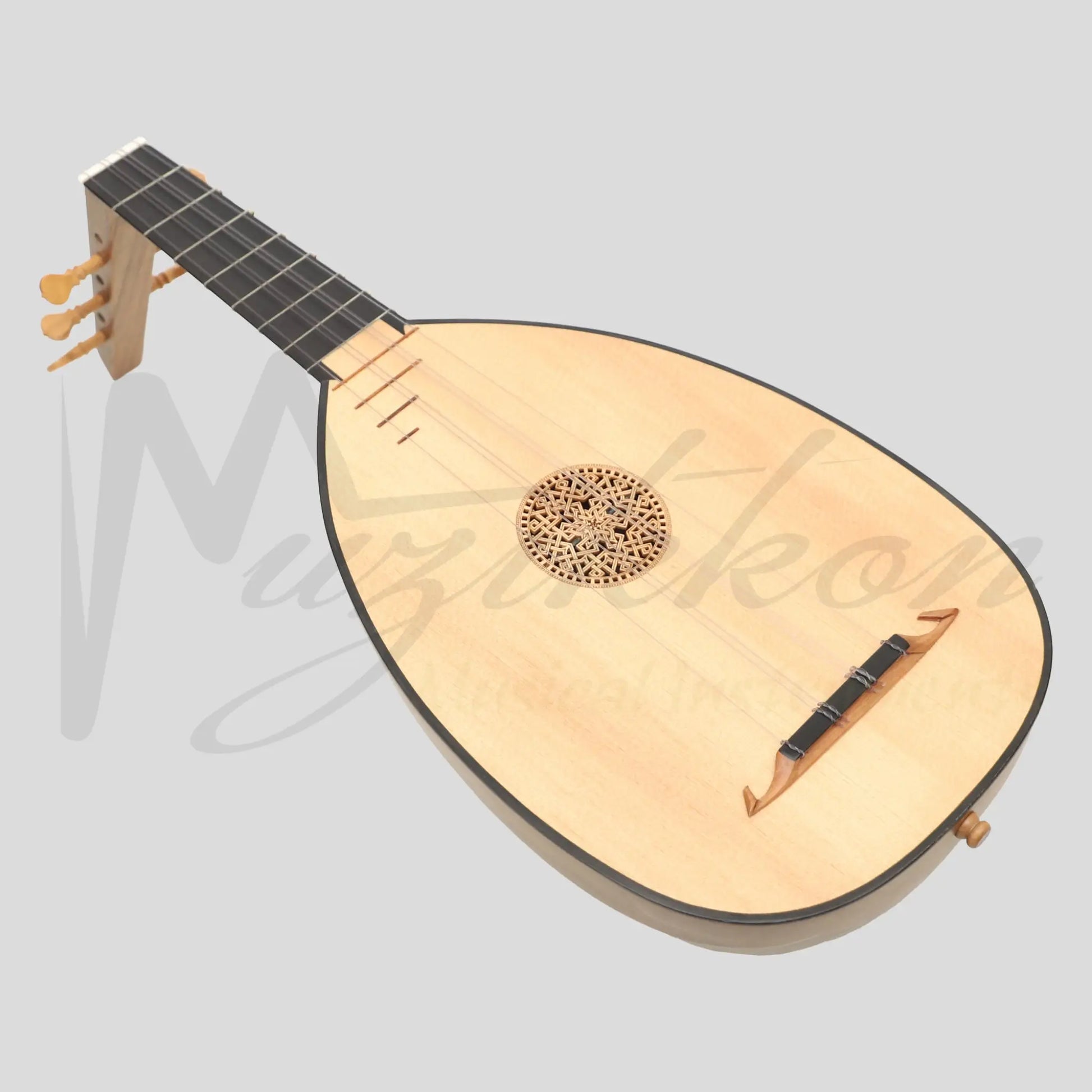 Lute Ukulele 6 Strings Tenor Left Walnut