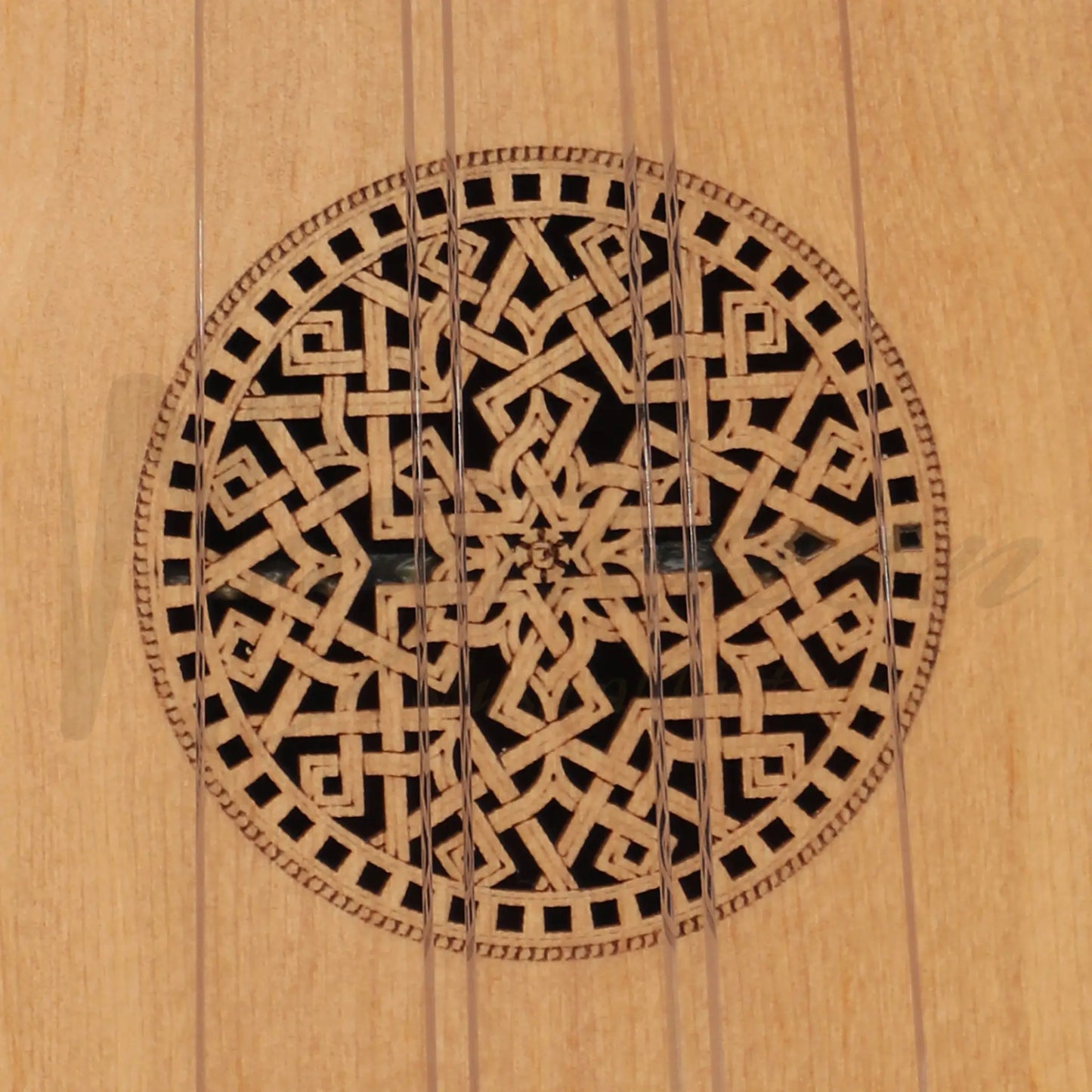 Lute Ukulele 6 Strings Tenor Left Walnut