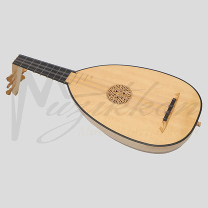 Lute Ukulele 6 Strings Tenor Variegated Lacewood Walnut