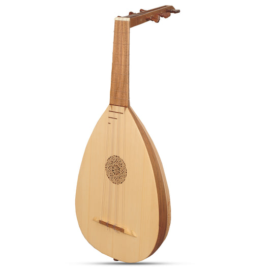 Laute Ukulele, 6 Saiten Tenor bunt links Lacewood Nussbaum