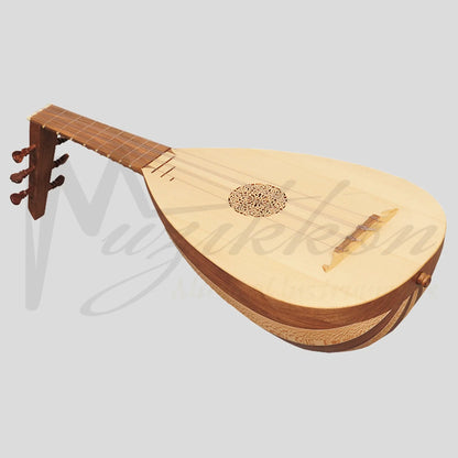 Lute Ukulele 6 Strings Tenor Variegated Left Lacewood Walnut