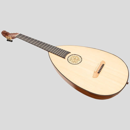 Chitarra liuto, 6 corde in pizzo variegato palissandro