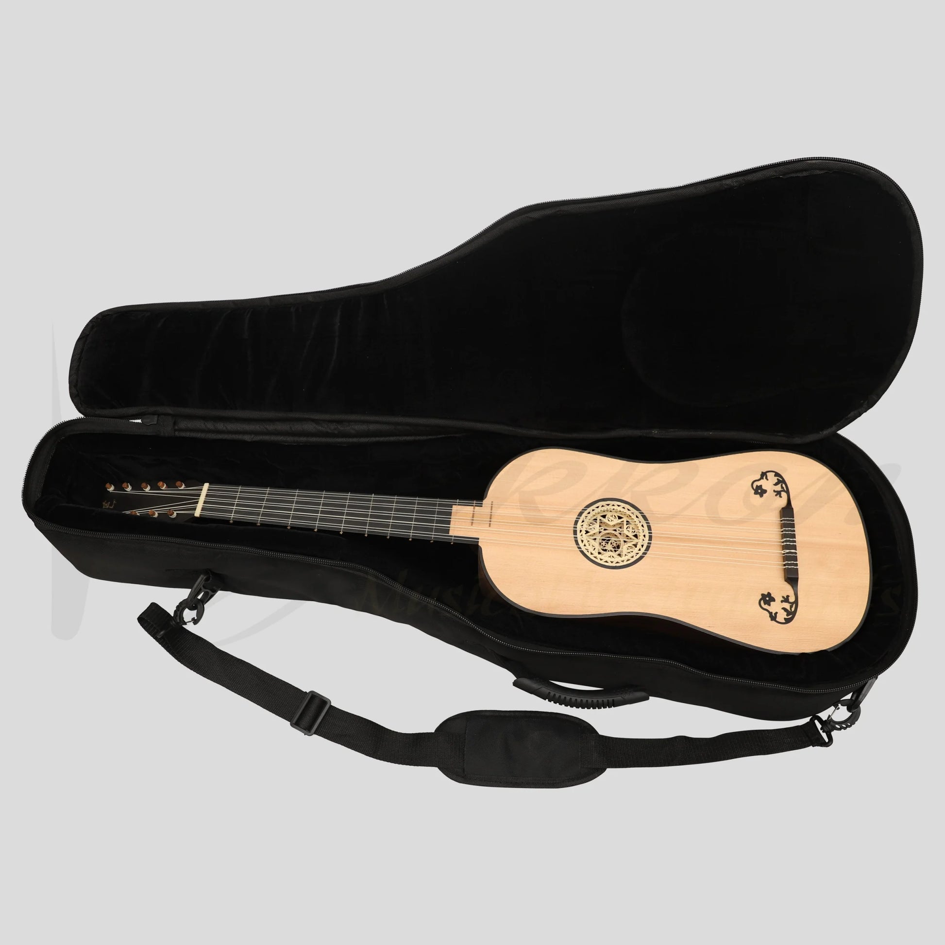 Luth Ebene Baroque Guitar After Voboam