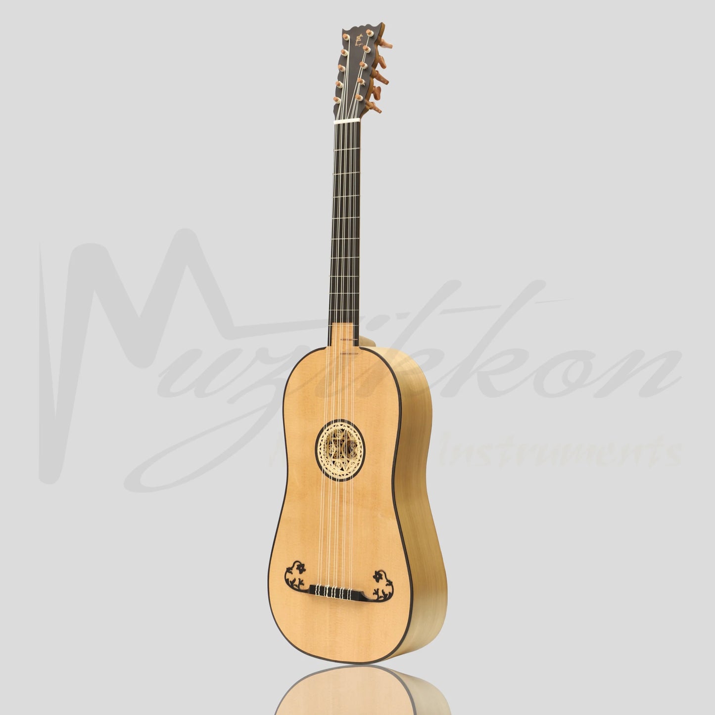 Luth Ebene Baroque Guitar After Voboam Maple