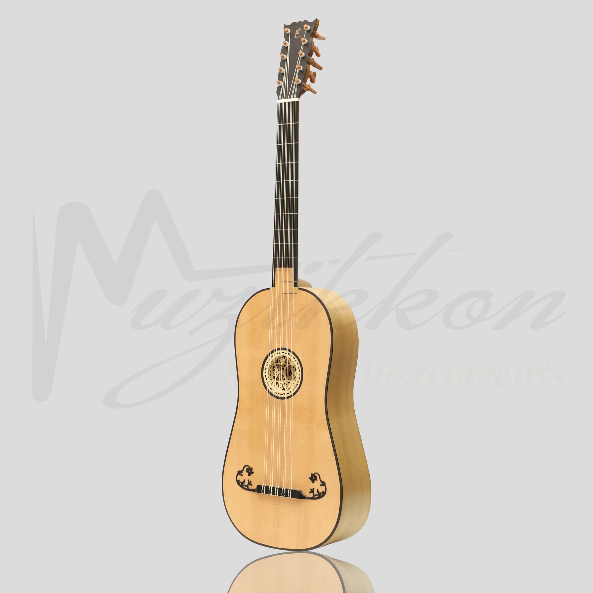 Luth Ebene Baroque Guitar After Voboam Maple