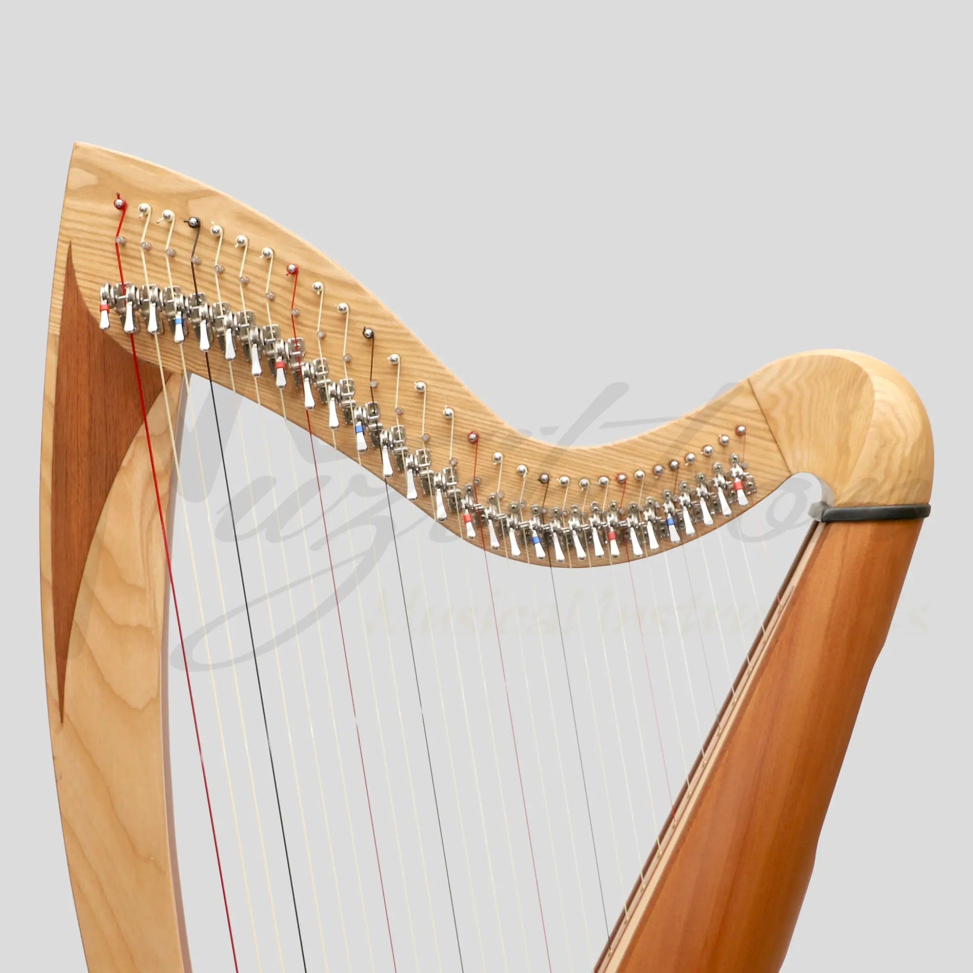 Mchugh Atlas Harp 29 String Ash And Mahogany Roundback