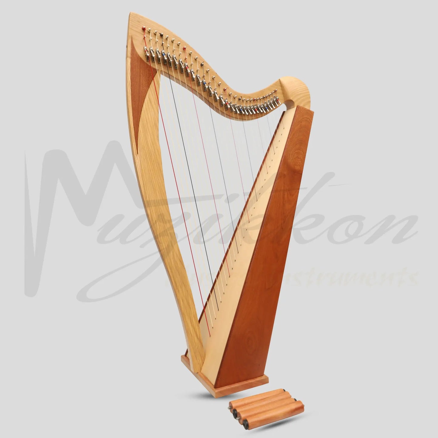 Mchugh Atlas Harp 29 String Ash And Mahogany Squareback