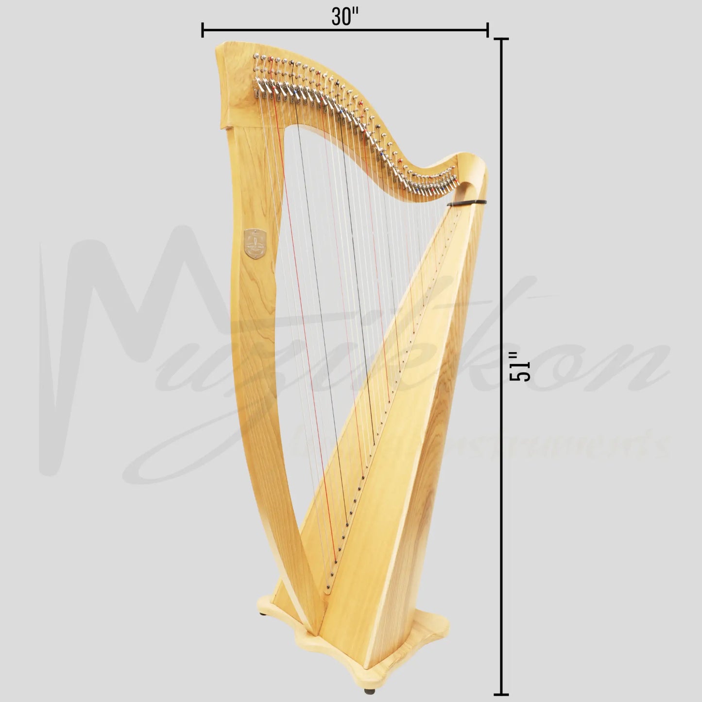 McHugh Ayra Harp 38 Strings Ashwood