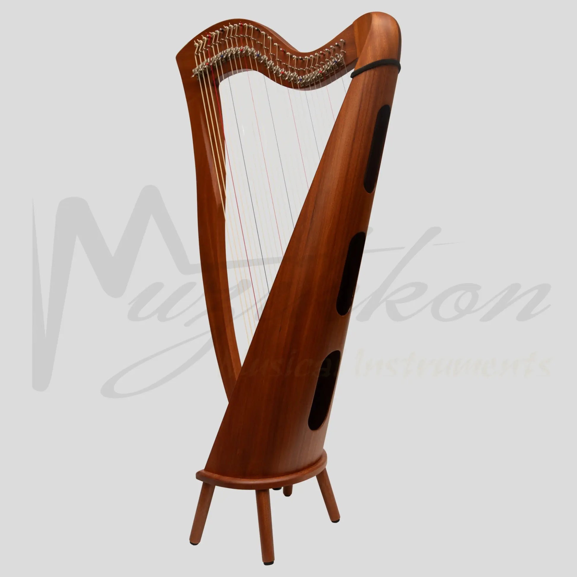 Mchugh Harp 29 String Mahogany Roundback