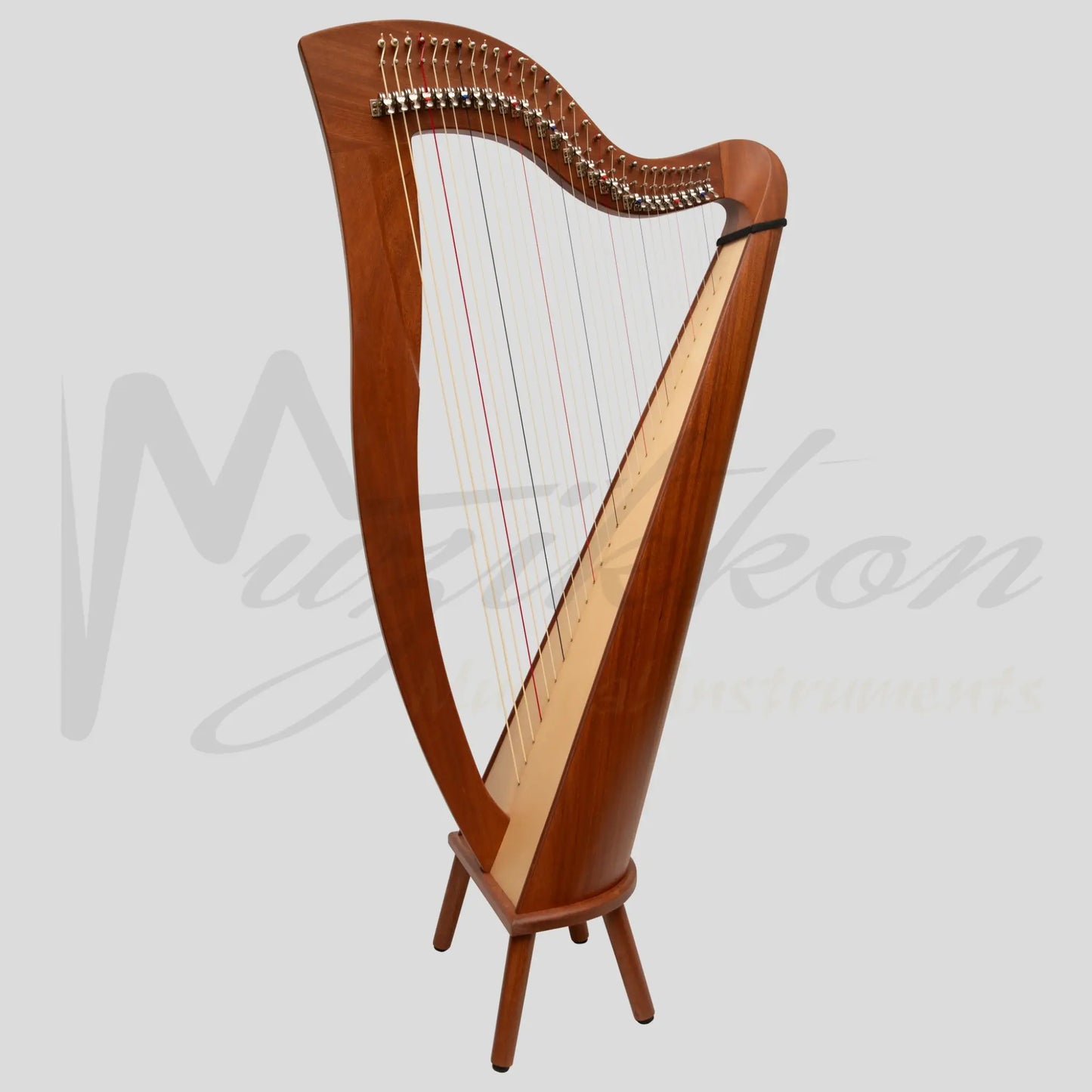 Mchugh Harp 29 String Mahogany Roundback