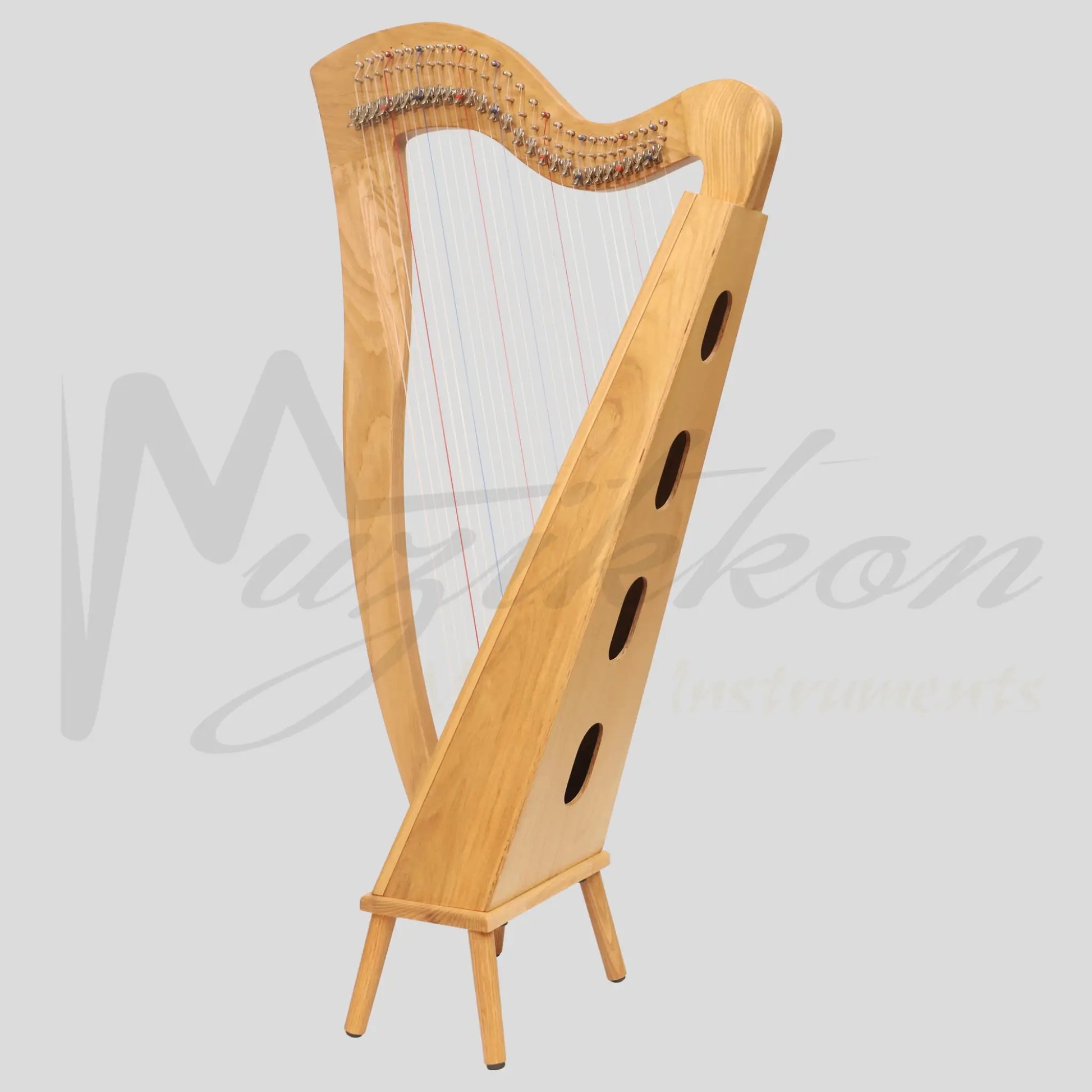 Mchugh Harp 29 Strings Ashwood Square Back