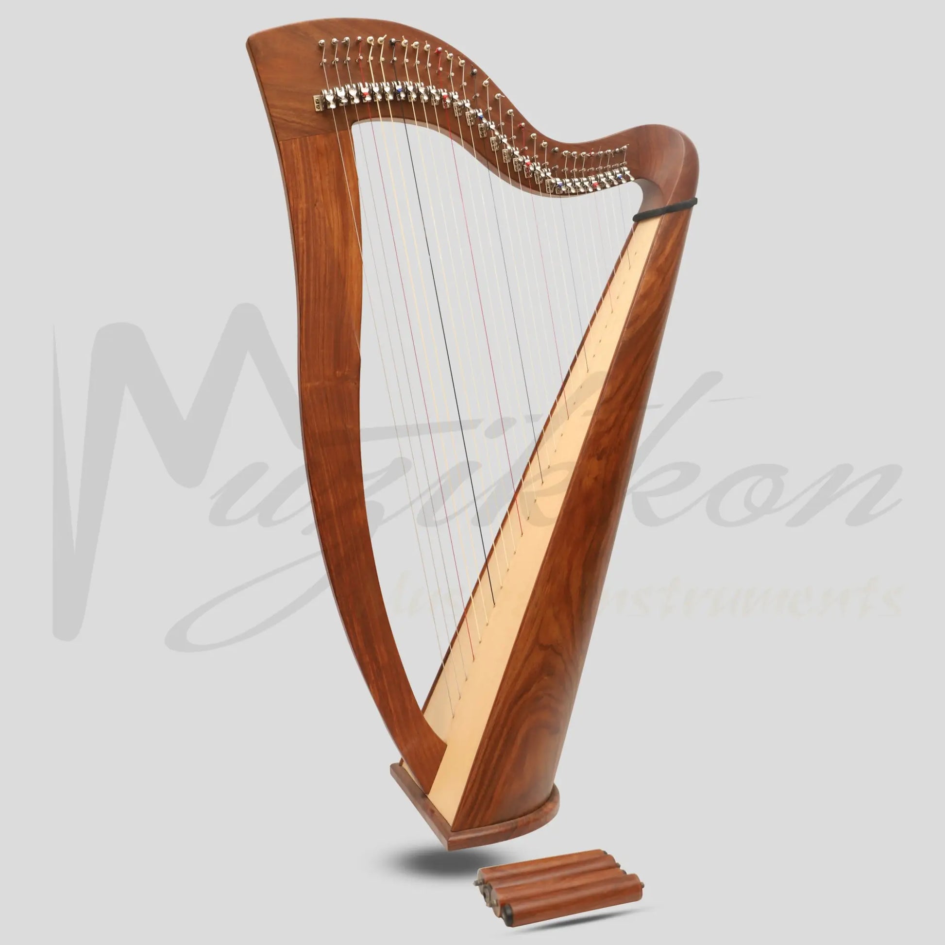 Mchugh Harp 29 Strings Rosewood Round Back