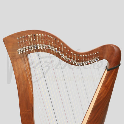 Mchugh Harp 29 Strings Rosewood Round Back