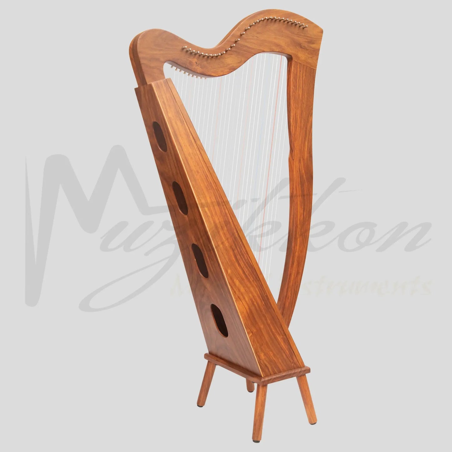 Mchugh Harp 29 Strings Rosewood Square Back