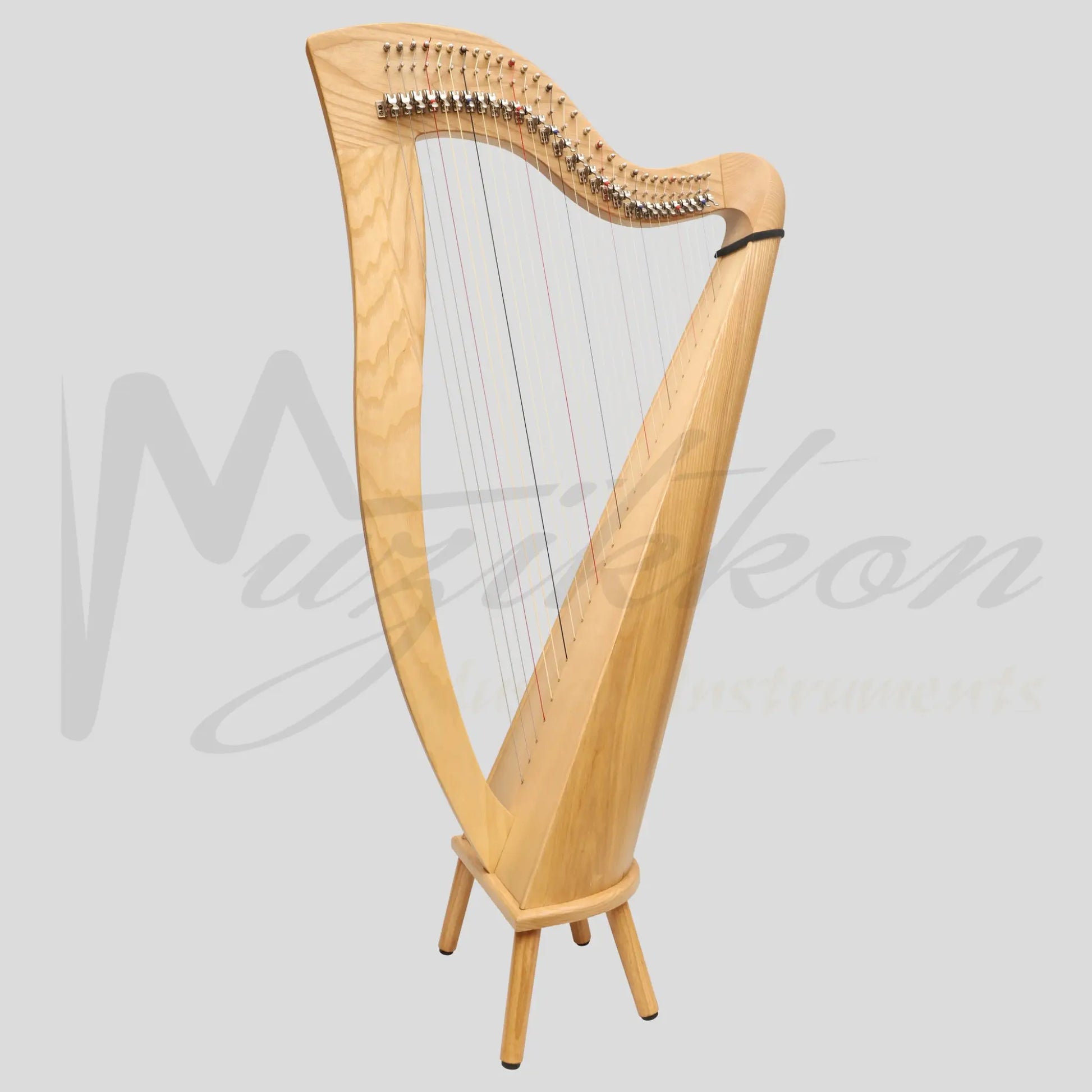 Mchugh Harp 29 Strings Round Back Ashwood