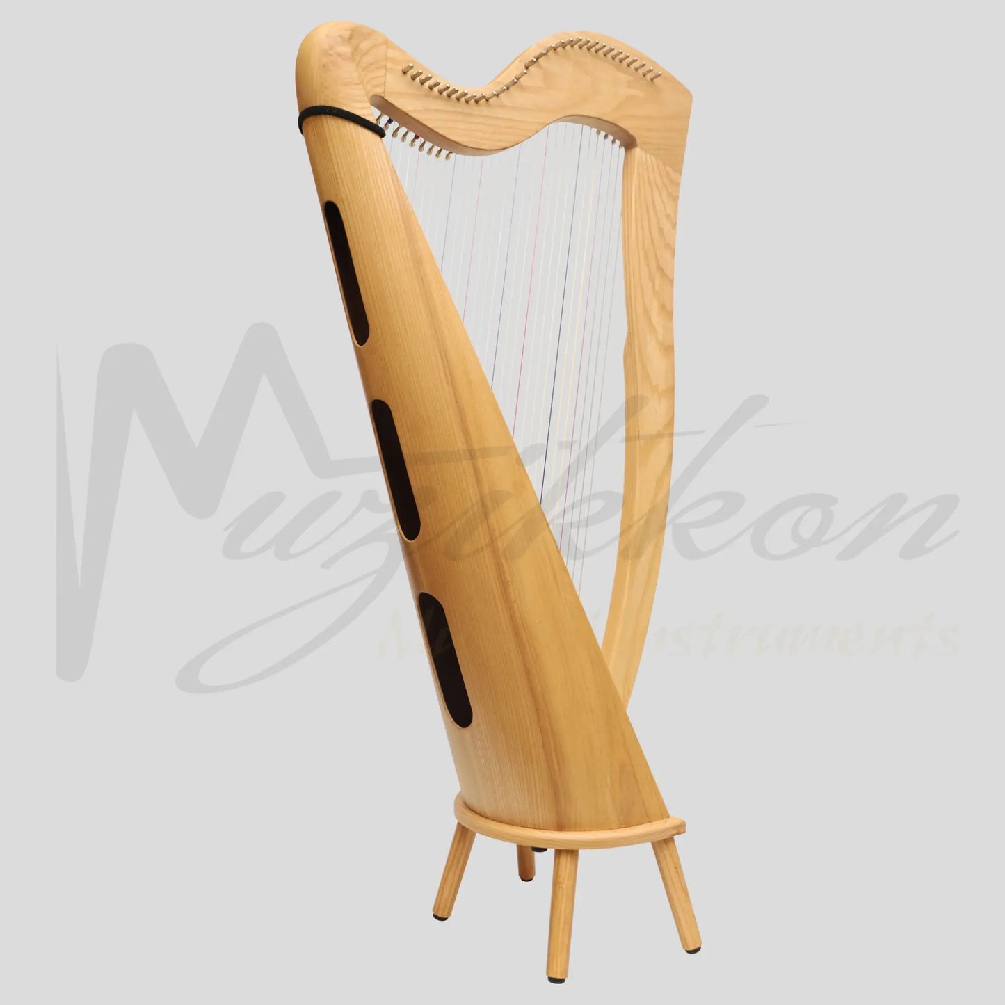 Mchugh Harp 29 Strings Round Back Ashwood