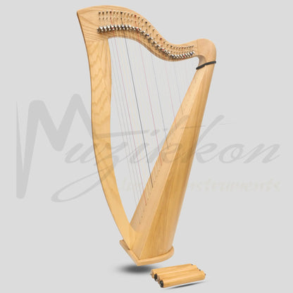 Mchugh Harp 29 Strings Round Back Ashwood