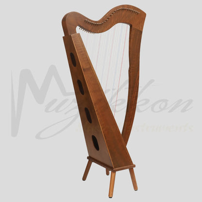 Mchugh Harp 29 Strings Walnut Wood Square Back