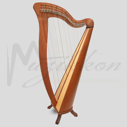 Mchugh Harp 34 Strings Mahogany Wood Round Back