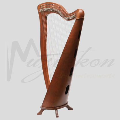 Mchugh Harp 38 Strings Rosewood Round Back