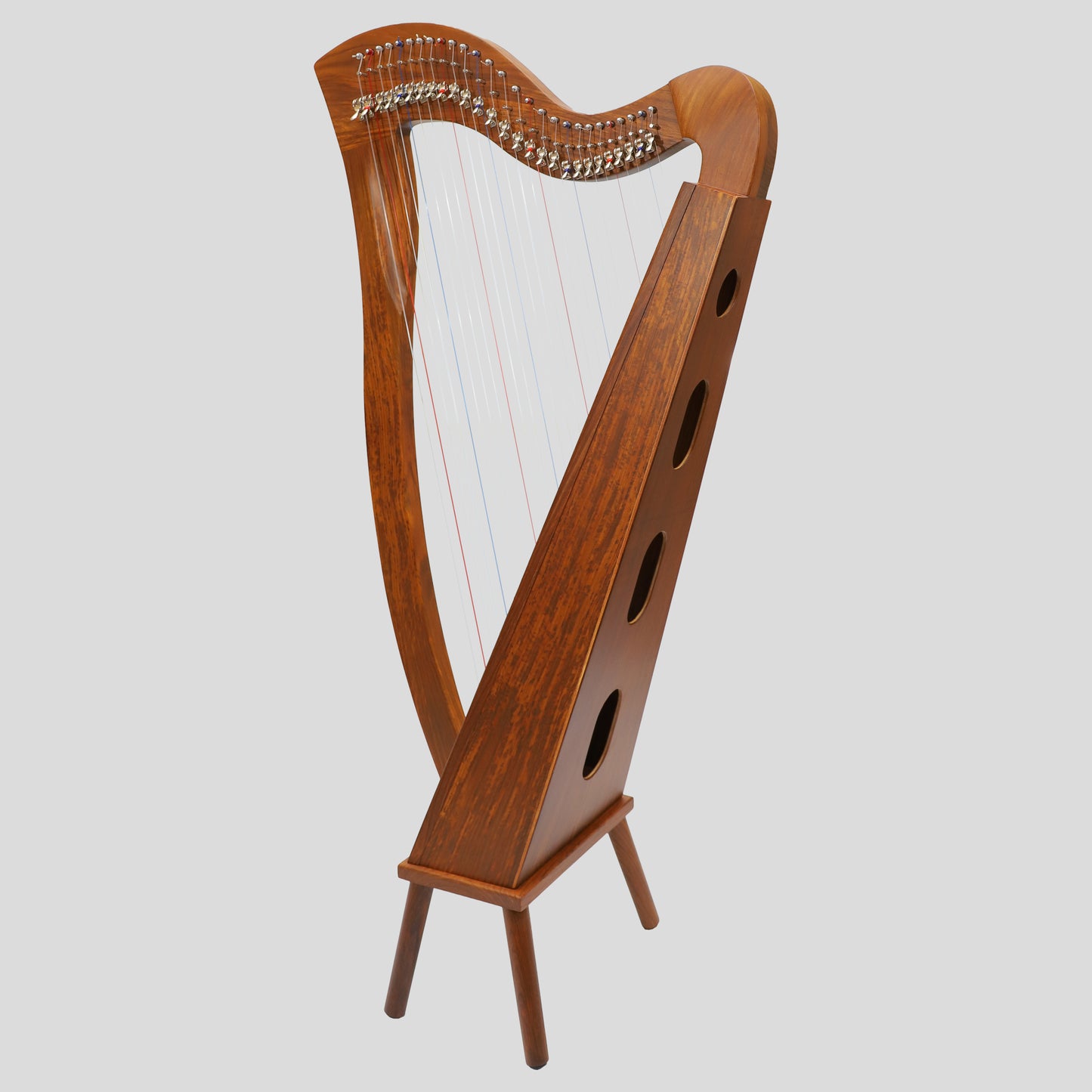 Muzikkon McHugh Harp 27 Strings Rosewood Square Back