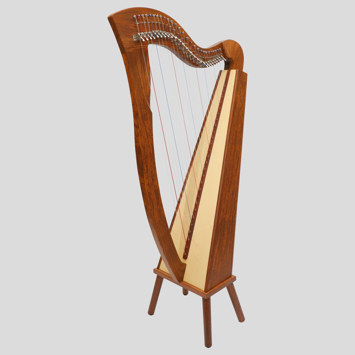 Muzikkon McHugh Harp 27 Strings Rosewood Square Back