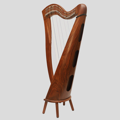 McHugh Harp 29 corde Rosewood Round Back