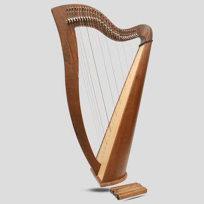 McHugh Harp, 29 Strings Round Back Walnut