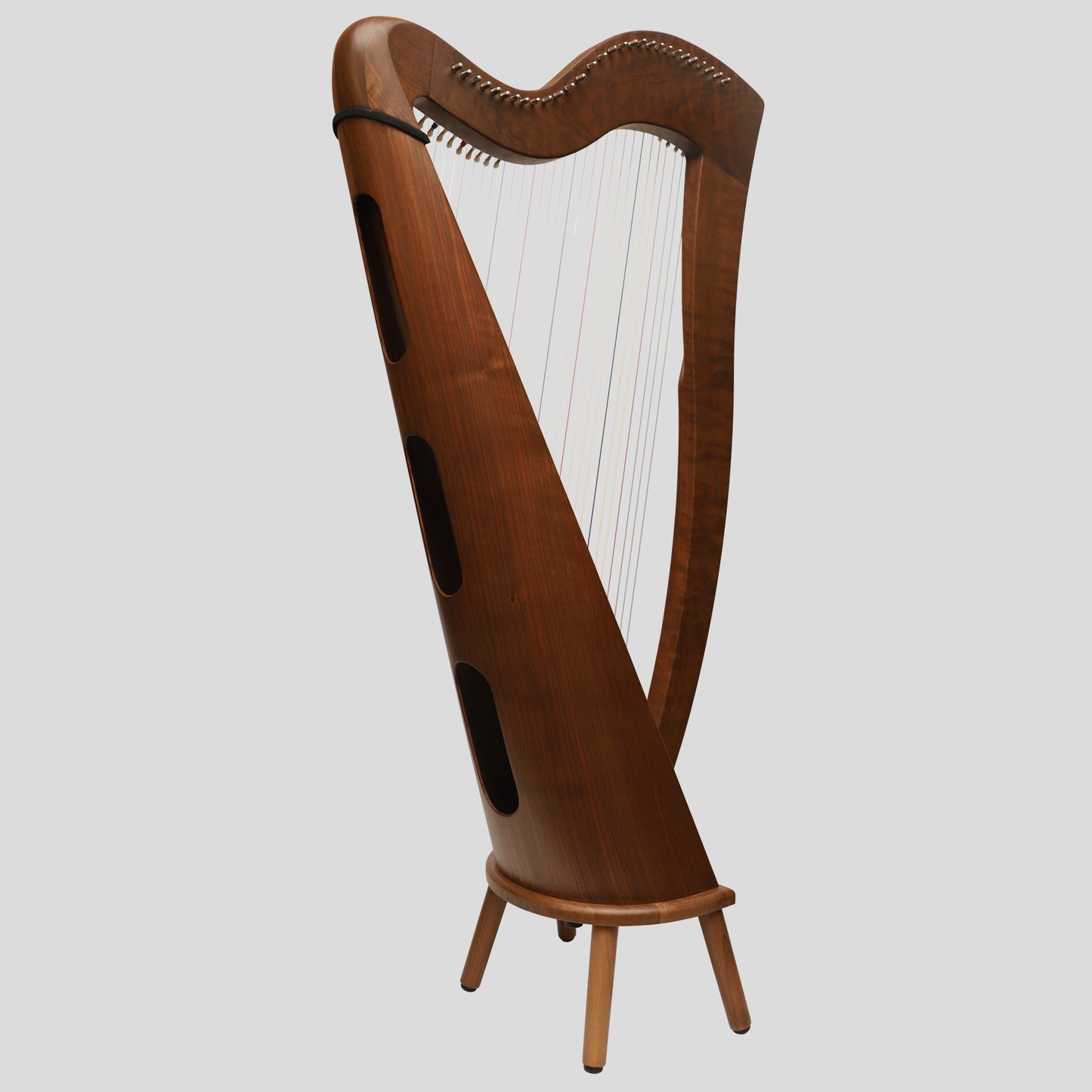 McHugh Harp, 29 Strings Round Back Walnut