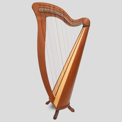 McHugh Harp 34 Corde Legno di Mogano Rotondo